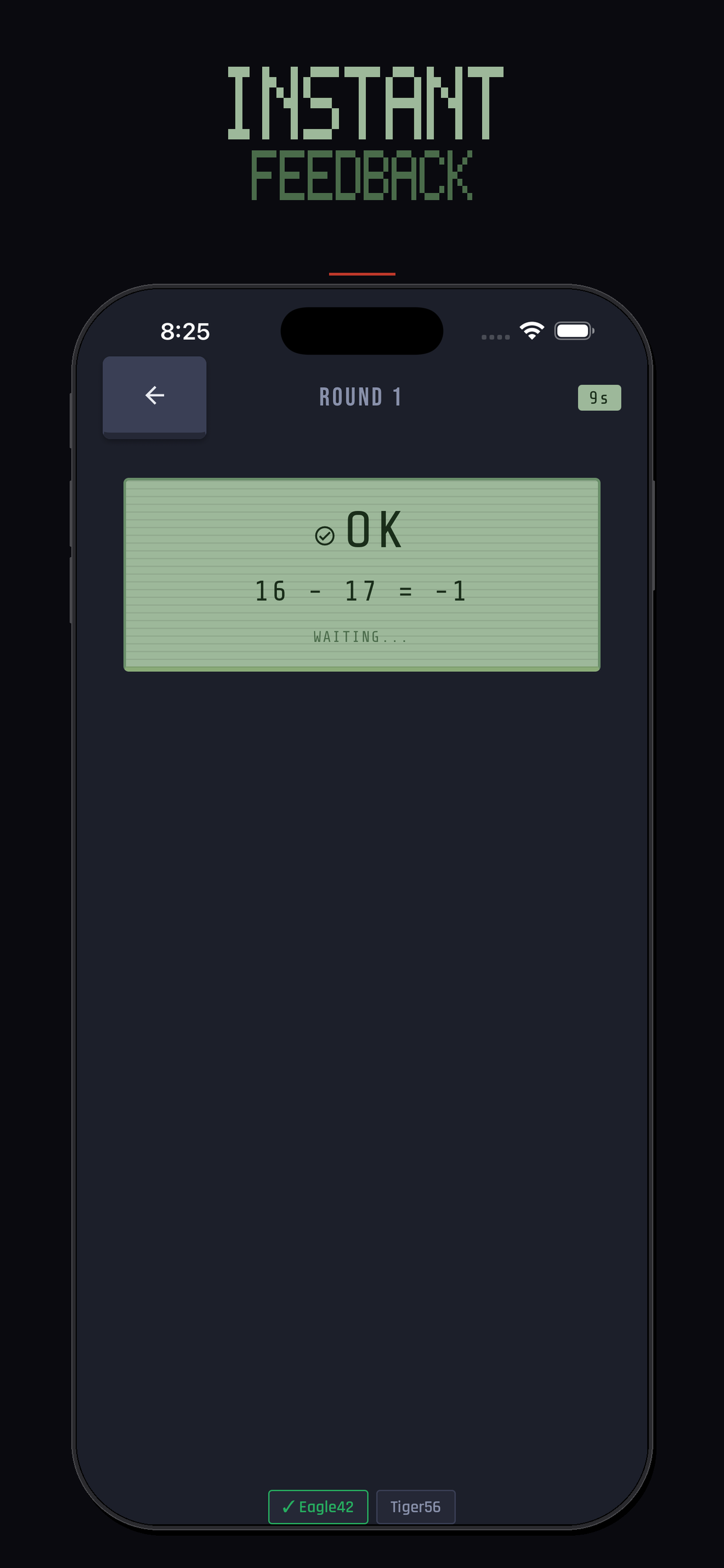 Answer feedback